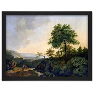 Artery8 Francois Roos View In The Harz Mountains Painting Artwork Framed Wall Art Print 18X24 Inch Artery8 Francois Roos View In The Harz Mountains Painting Artwork Framed Wall Art Print 18X24 Inch