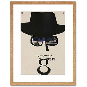 Wee Blue Coo Ad Cultural Film 8 Half Fellini Hungary Hat Glasses Framed Wall Art Print Wee Blue Coo Ad Cultural Film 8 Half Fellini Hungary Hat Glasses Framed Wall Art Print