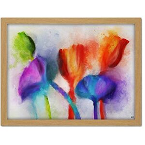 Artery8 Abstract Colourful Watercolour Flower Blur Painting Artwork Framed Wall Art Print 18X24 Inch Artery8 Abstract Colourful Watercolour Flower Blur Painting Artwork Framed Wall Art Print 18X24 Inch
