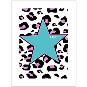 Wee Blue Coo Leopard Blue And Purple Reverse Bright Art Print Canvas Premium Wall Decor Poster Wee Blue Coo Leopard Blue And Purple Reverse Bright Art Print Canvas Premium Wall Decor Poster