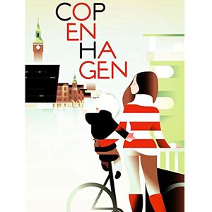 Wee Blue Coo Travel Tourism Copenhagen Denmark Girl Child Bike Church Spire Art Print Poster Wall Decor 12X16 Inch Wee Blue Coo Travel Tourism Copenhagen Denmark Girl Child Bike Church Spire Art Print Poster Wall Decor 12X16 Inch