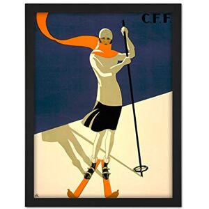 Wee Blue Coo St Croix Switzerland Alpine Ski Artwork Framed Wall Art Print 18X24 Inch Wee Blue Coo St Croix Switzerland Alpine Ski Artwork Framed Wall Art Print 18X24 Inch