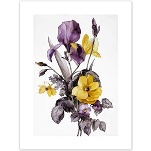 Wee Blue Coo Flowers Purple Yellow Art Print Canvas Premium Wall Decor Poster Wee Blue Coo Flowers Purple Yellow Art Print Canvas Premium Wall Decor Poster