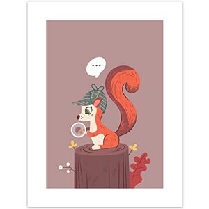 Wee Blue Coo Red Squirrel Acorn Search Art Print Canvas Premium Wall Decor Poster Wee Blue Coo Red Squirrel Acorn Search Art Print Canvas Premium Wall Decor Poster