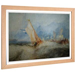 Big Box Art Framed Print of J.M.W (Joseph Mallord William Turner) Ship at Sea Design Wall Art Picture Home Decor for Living Room, Bedroom, Office, Oak, A2 / 24.5x18 Inch / 62x45cm Big Box Art Framed Print of J.M.W (Joseph Mallord William Turner) Ship at Sea Design Wall Art Picture Home Decor for Living Room, Bedroom, Office, Oak, A2 / 24.5x18 Inch / 62x45cm