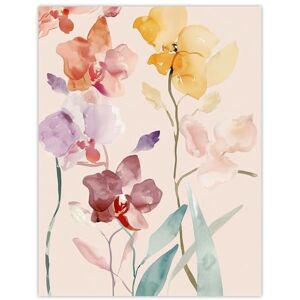 Artery8 Colourful Abstract Orchid Flowers Watercolour Living Room Large Wall Art Poster Print Thick Paper 18X24 Inch Artery8 Colourful Abstract Orchid Flowers Watercolour Living Room Large Wall Art Poster Print Thick Paper 18X24 Inch