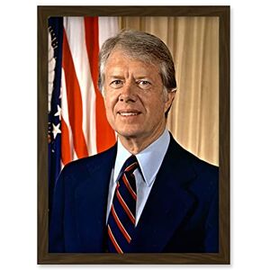 Artery8 39th US President Jimmy Carter Official Portrait Photo Artwork Framed Wall Art Print A4 Artery8 39th US President Jimmy Carter Official Portrait Photo Artwork Framed Wall Art Print A4