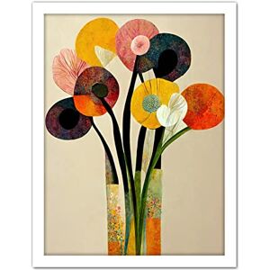 Wee Blue Coo Spring Flowers Floral Bouquet Abstract Vase Boho Artwork Framed Wall Art Print 18X24 Inch Wee Blue Coo Spring Flowers Floral Bouquet Abstract Vase Boho Artwork Framed Wall Art Print 18X24 Inch