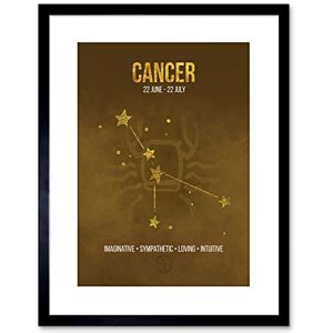 Wee Blue Coo ZODIAC STAR SIGN BIRTHDAY ASTROLOGY CANCER FRAMED ART PRINT F97X13502 Wee Blue Coo ZODIAC STAR SIGN BIRTHDAY ASTROLOGY CANCER FRAMED ART PRINT F97X13502