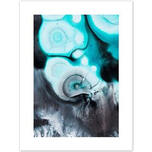 Wee Blue Coo Abstract Swirl Paint Turquoise Art Print Canvas Premium Wall Decor Poster Wee Blue Coo Abstract Swirl Paint Turquoise Art Print Canvas Premium Wall Decor Poster