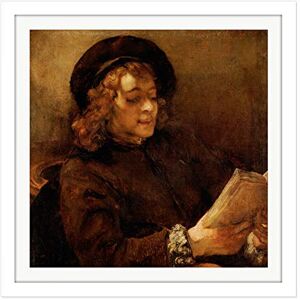 Fine Art Prints Rembrandt Titus Van Rijn The Artists Son Reading Square Wooden Framed Wall Art Print Picture 16X16 Inch Fine Art Prints Rembrandt Titus Van Rijn The Artists Son Reading Square Wooden Framed Wall Art Print Picture 16X16 Inch