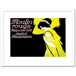 Wee Blue Coo Vintage Advert Theatre Moulin Rouge Paris France Framed Wall Art Print Wee Blue Coo Vintage Advert Theatre Moulin Rouge Paris France Framed Wall Art Print