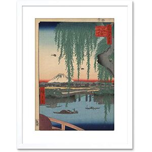 Wee Blue Coo Utagawa Hiroshige Japanese 100 Views Edo 062 Framed Wall Art Print Wee Blue Coo Utagawa Hiroshige Japanese 100 Views Edo 062 Framed Wall Art Print