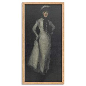 Fine Art Prints James McNeill Whistler Arrangement in White and Black Long Framed Art Print Wall Poster 25x12 inch Fine Art Prints James McNeill Whistler Arrangement in White and Black Long Framed Art Print Wall Poster 25x12 inch
