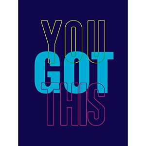 Wee Blue Coo Positivity You Got This Typography Large Art Print Poster Wall Decor 18x24 inch Wee Blue Coo Positivity You Got This Typography Large Art Print Poster Wall Decor 18x24 inch