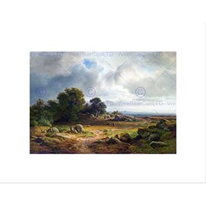 Wee Blue Coo PAINTING WILDERNESS SCENERY MORGENSTERN FLOCK SHEEP FRAMED ART PRINT B12X12738 Wee Blue Coo PAINTING WILDERNESS SCENERY MORGENSTERN FLOCK SHEEP FRAMED ART PRINT B12X12738