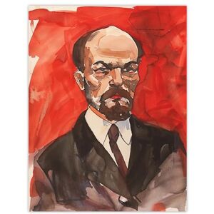 Artery8 Vladimir Lenin Portrait Soviet Union Communism Living Room Large Wall Art Poster Print Thick Paper 18X24 Inch Artery8 Vladimir Lenin Portrait Soviet Union Communism Living Room Large Wall Art Poster Print Thick Paper 18X24 Inch