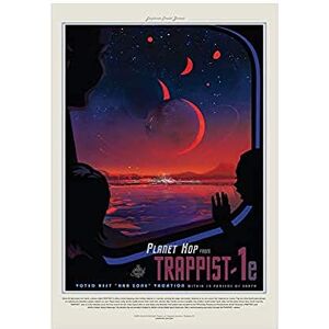 Wee Blue Coo Nasa Space Travel Ad Trappist 1e Planet Hop 12x16 Wall Art Print Wee Blue Coo Nasa Space Travel Ad Trappist 1e Planet Hop 12x16 Wall Art Print