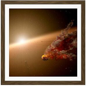 Fine Art Prints Space NASA Asteroid Collision Star Planet Illustration Square Wooden Framed Wall Art Print Picture 16X16 Inch Fine Art Prints Space NASA Asteroid Collision Star Planet Illustration Square Wooden Framed Wall Art Print Picture 16X16 Inch