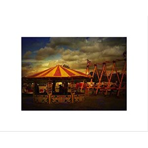 Wee Blue Coo Photo Composition Fairground Stall Ride Flag Cloudy Wall Art Print Wee Blue Coo Photo Composition Fairground Stall Ride Flag Cloudy Wall Art Print