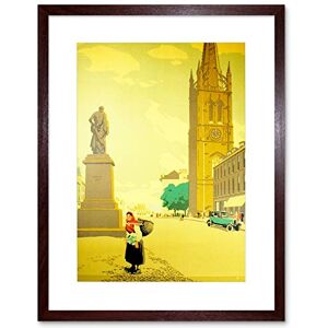 Wee Blue Coo Painting Montrose Corner House Hotel Woman Basket Framed Wall Art Print Wee Blue Coo Painting Montrose Corner House Hotel Woman Basket Framed Wall Art Print