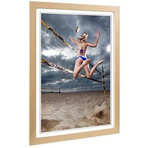 Big Box Art Framed Print of Beach Volleyball Sand Sport Design Wall Art Picture Home Decor for Kitchen, Living, Dining Room, Bedroom, Hallway, Office, Oak, A2 / 24.5x18 Inch / 62x45cm Big Box Art Framed Print of Beach Volleyball Sand Sport Design Wall Art Picture Home Decor for Kitchen, Living, Dining Room, Bedroom, Hallway, Office, Oak, A2 / 24.5x18 Inch / 62x45cm