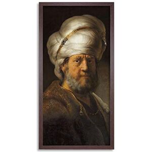 Artery8 Rembrandt Man In Oriental Clothing Portrait Framed Wall Art Print Long 25X12 Inch Artery8 Rembrandt Man In Oriental Clothing Portrait Framed Wall Art Print Long 25X12 Inch