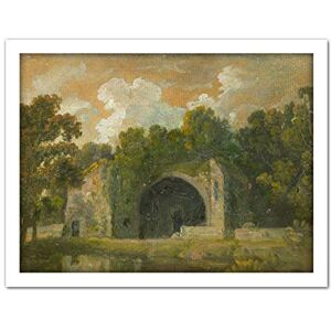Artery8 Attributed Thomas Churchyard Ruins In A Landscape Painting Artwork Framed Wall Art Print 18X24 Inch Artery8 Attributed Thomas Churchyard Ruins In A Landscape Painting Artwork Framed Wall Art Print 18X24 Inch