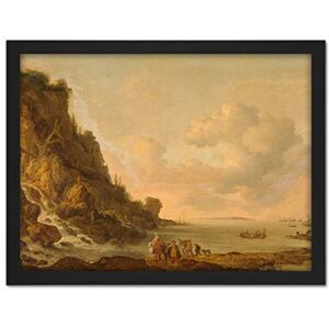 Artery8 Simon De Vlieger Rocky Coast Ships River Painting Artwork Framed Wall Art Print 18X24 Inch Artery8 Simon De Vlieger Rocky Coast Ships River Painting Artwork Framed Wall Art Print 18X24 Inch