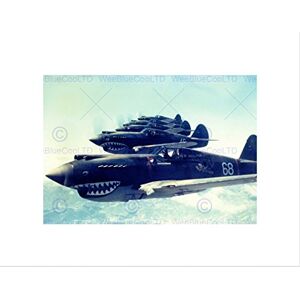 Wee Blue Coo WAR FLYING FORMATION JET FIGHTER AIR FORCE SHARK TOOTH FRAMED PRINT B12X3573 Wee Blue Coo WAR FLYING FORMATION JET FIGHTER AIR FORCE SHARK TOOTH FRAMED PRINT B12X3573