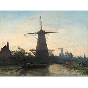 Artery8 Barthold Jongkind Windmills Near Rotterdam Painting Large Wall Art Poster Print Thick Paper 18X24 Inch Artery8 Barthold Jongkind Windmills Near Rotterdam Painting Large Wall Art Poster Print Thick Paper 18X24 Inch