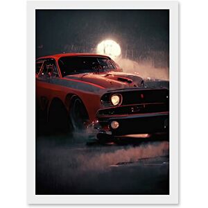 Artery8 - Classic Red Sports Car - A4 - Framed - Wall Art Print Artery8 - Classic Red Sports Car - A4 - Framed - Wall Art Print