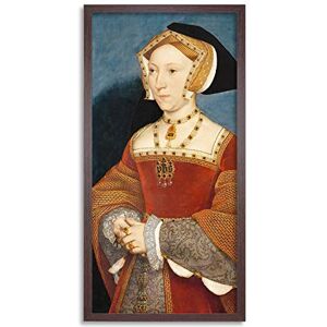 Fine Art Prints Holbein Younger Portrait Jane Seymour Queen England Painting Framed Wall Art Print Long 25X12 Inch Fine Art Prints Holbein Younger Portrait Jane Seymour Queen England Painting Framed Wall Art Print Long 25X12 Inch