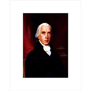 Wee Blue Coo PAINTING PORTRAIT VANDERLYN PRESIDENT JAMES MADISON FRAMED ART PRINT B12X3998 Wee Blue Coo PAINTING PORTRAIT VANDERLYN PRESIDENT JAMES MADISON FRAMED ART PRINT B12X3998