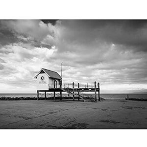 Artery8 Morecambe Sailing Club Pier Kiosk Black White Photo Unframed Wall Art Print Poster Home Decor Premium Artery8 Morecambe Sailing Club Pier Kiosk Black White Photo Unframed Wall Art Print Poster Home Decor Premium