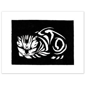 Wee Blue Coo Woodcut Cat Julie De Graag Art Print Canvas Premium Wall Decor Poster Wee Blue Coo Woodcut Cat Julie De Graag Art Print Canvas Premium Wall Decor Poster