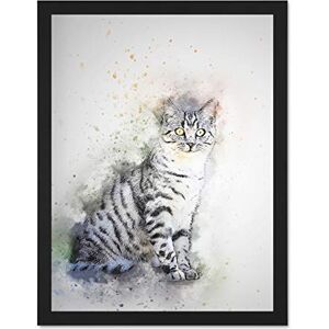 Fine Art Prints Cat Kitten Pet Illustration Large Framed Art Print Poster Wall Decor 18x24 inch Fine Art Prints Cat Kitten Pet Illustration Large Framed Art Print Poster Wall Decor 18x24 inch