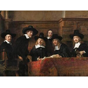 Artery8 Rembrandt Syndics Of The Drapers' Guild Portrait Extra Large XL Wall Art Poster Print Artery8 Rembrandt Syndics Of The Drapers' Guild Portrait Extra Large XL Wall Art Poster Print