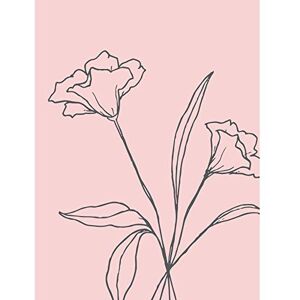 Wee Blue Coo Blush Pink Plant Flower Grey Large Wall Art Poster Print Thick Paper 18X24 Inch Wee Blue Coo Blush Pink Plant Flower Grey Large Wall Art Poster Print Thick Paper 18X24 Inch
