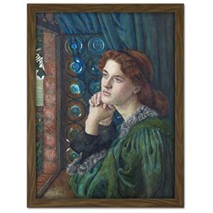 Artery8 Stillman Mariana Girl Window Portrait Painting Artwork Framed Wall Art Print 18X24 Inch Artery8 Stillman Mariana Girl Window Portrait Painting Artwork Framed Wall Art Print 18X24 Inch
