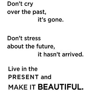 Wee Blue Coo Quote Past Future Present Beautiful Black On White Wall Art Print Wee Blue Coo Quote Past Future Present Beautiful Black On White Wall Art Print