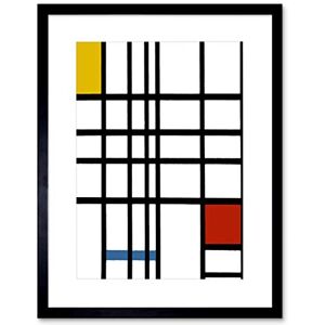 Wee Blue Coo Mondrian Cubes Old Master Art Picture Framed Wall Art Print Wee Blue Coo Mondrian Cubes Old Master Art Picture Framed Wall Art Print