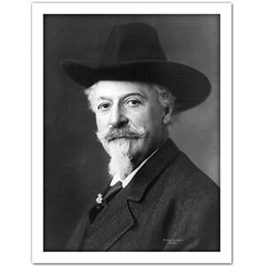 Fine Art Prints Portrait 1911 William Cody Buffalo Bill Old Photo Artwork Framed Wall Art Print 18X24 Inch Fine Art Prints Portrait 1911 William Cody Buffalo Bill Old Photo Artwork Framed Wall Art Print 18X24 Inch
