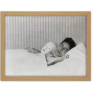 Artery8 Abbott Jean Cocteau Bed Mask Sleeping Photo Artwork Framed Wall Art Print 18X24 Inch Artery8 Abbott Jean Cocteau Bed Mask Sleeping Photo Artwork Framed Wall Art Print 18X24 Inch