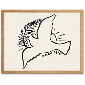 Artery8 Leo Gestel Peace Dove Branch 1918 Drawing Art Print Framed Poster Wall Decor 12x16 inch Artery8 Leo Gestel Peace Dove Branch 1918 Drawing Art Print Framed Poster Wall Decor 12x16 inch