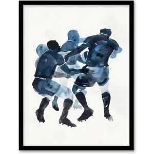 Artery8 Scrum Rugby Football Sport Players Watercolour Living Room Artwork Framed Wall Art Print 18X24 Inch Artery8 Scrum Rugby Football Sport Players Watercolour Living Room Artwork Framed Wall Art Print 18X24 Inch