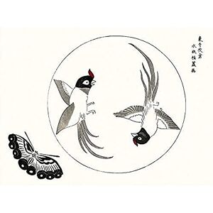 Artery8 Tomoki Rawpixel Birds Butterfly Japanese Woodblock Illustration Unframed Wall Art Print Poster Home Decor Premium Artery8 Tomoki Rawpixel Birds Butterfly Japanese Woodblock Illustration Unframed Wall Art Print Poster Home Decor Premium