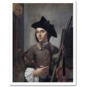 Artery8 Gerrit Backhuijzen Self Portrait Painting Art Print Framed Poster Wall Decor 12x16 inch Artery8 Gerrit Backhuijzen Self Portrait Painting Art Print Framed Poster Wall Decor 12x16 inch