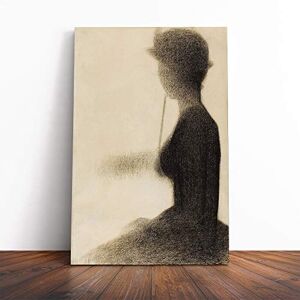 Big Box Art Canvas Print Wall Art Georges-Pierre Seurat Seated Woman Mounted & Stretched Box Frame Picture Home Decor for Kitchen, Living Room, Bedroom, Hallway, Multi-Colour, 20x14 Inch Big Box Art Canvas Print Wall Art Georges-Pierre Seurat Seated Woman Mounted & Stretched Box Frame Picture Home Decor for Kitchen, Living Room, Bedroom, Hallway, Multi-Colour, 20x14 Inch