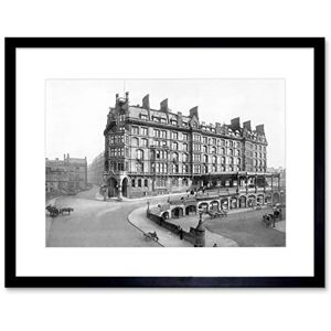 Wee Blue Coo Glasgow St Enoch Station Scotland Old BW Framed Wall Art Print Wee Blue Coo Glasgow St Enoch Station Scotland Old BW Framed Wall Art Print